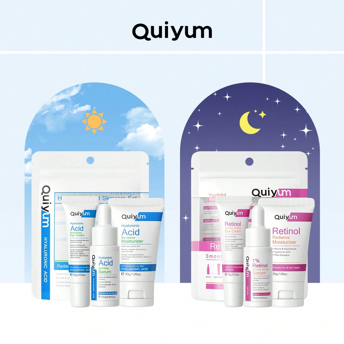 Skincare Skintific - QUIYUM Set Skincare Anti-Rughe con Retinolo