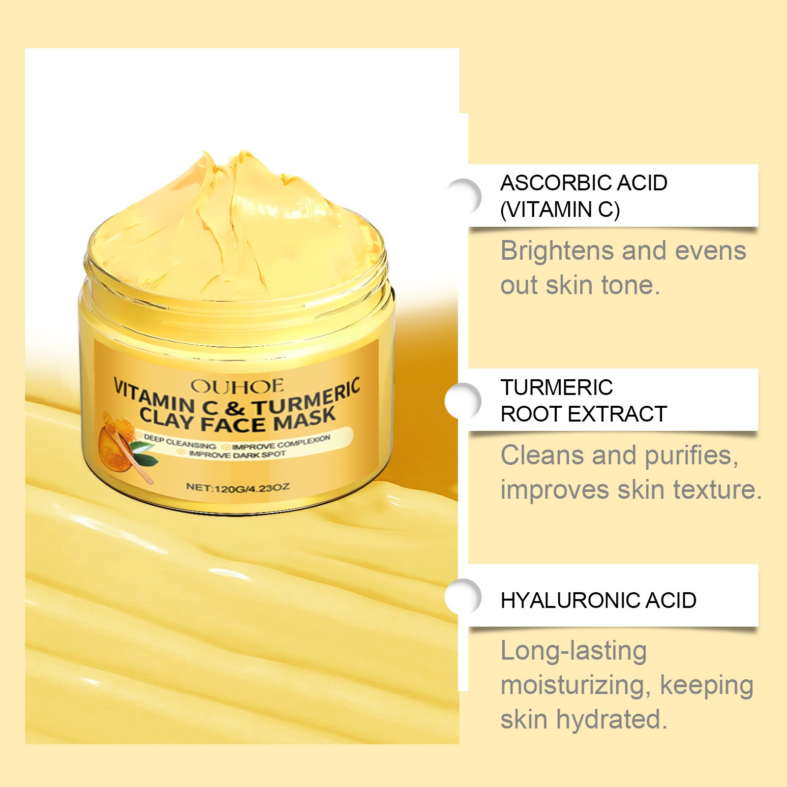 Maschera viso esfoliante alla  - Bentonite Clay Mask recensione e prezzo